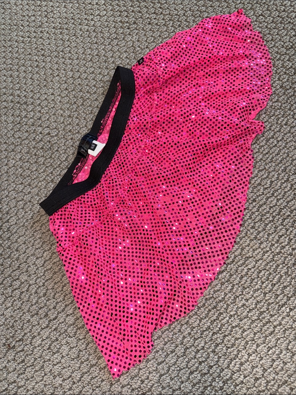 Sparkle Athletic Pink Sequin Skirt XS
